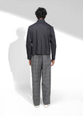 ROSANI The Dome jacket in black - cropped jacket with deep inverted box pleats, side view