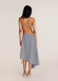 ROSANI The Lueur bralette in chrome - chrome hand-embroidered bralette, back view