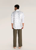 ROSANI The Yugma vest in pearl - pearl chandelier-embellished viscose vest, back view
