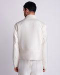 ROSANI The Charlie jacket in white. Back view. ANIMA and ANIMUS collection.