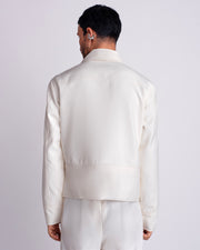 ROSANI The Charlie jacket in white. Back view. ANIMA and ANIMUS collection.