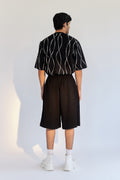 ROSANI The Le Huma short, back view. Clean construction. DYMENSION collection.